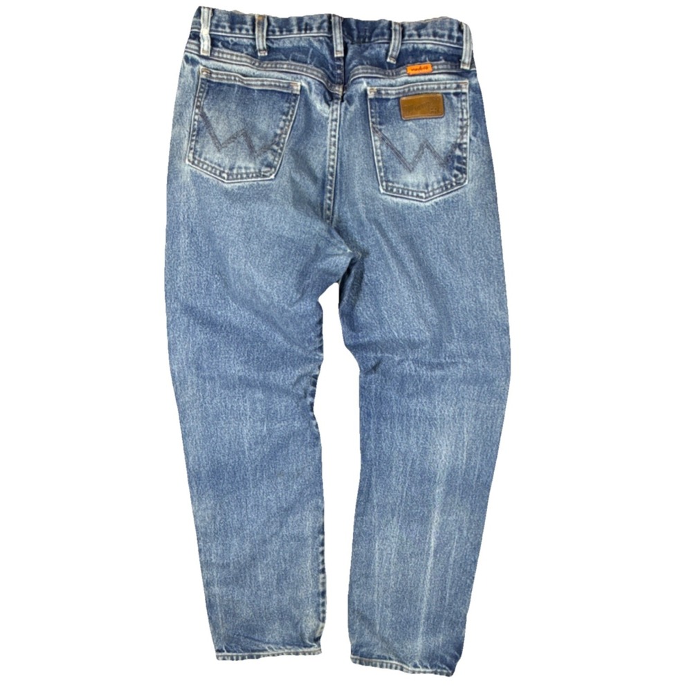 Wrangler FR Flame Resistant Men's Blue Cotton Jeans Cowboy Cut Size 33x32 - Picture 6 of 8